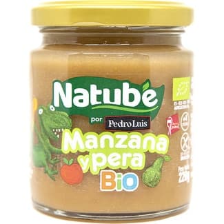 Tarrito de manzana y pera ecológico sin gluten desde 4 meses envase 220 g -