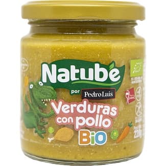 Tarrito de verduras con pollo ecológico sin gluten desde 6 meses envase 220 g -