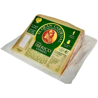 Queso curado ibérico mezcla elaborado con leche pasteurizada cuña 200 g -