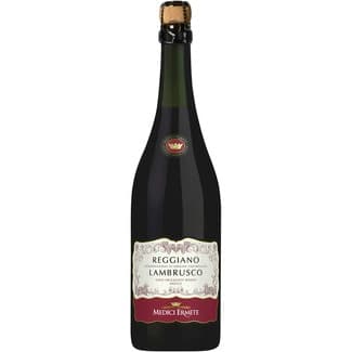 Vino tinto lambrusco dulce frizzante Reggiano de Italia botella 75 cl -