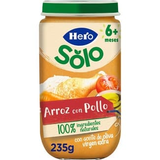 Tarrito de arroz con pollo sin gluten desde 6 meses envase 235 g -