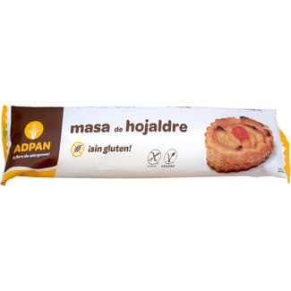 Masa de hojaldre sin gluten y vegana envase 250 g -