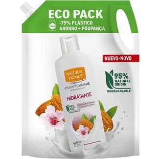 Gel de ducha EssentialCare hidratante con aceite de almendras hidratación y cuidado bolsa 1,4 l recambio -
