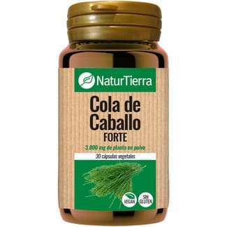 Cola de caballo forte sin gluten y vegano bote 30 cápsulas vegetales -