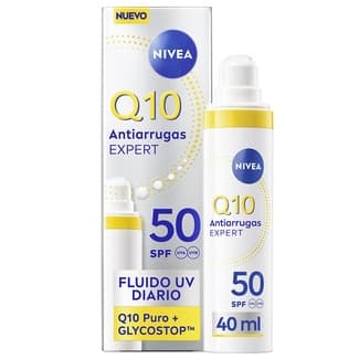 Q10 crema de día anti-arrugas Expert con Q10 puro y glicosptop SPF-50 bote 40 ml para todo tipo de pieles -