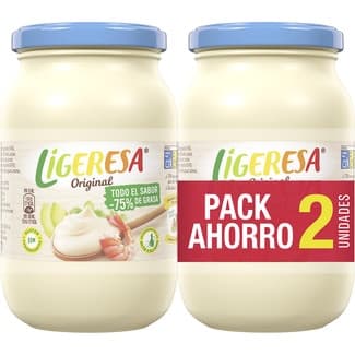 Salsa ligera sin gluten sin lactosa pack 2 frasco 210 ml -