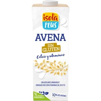 Bebida de avena con calcio y vitaminas sin gluten y sin azúcares añadidos brik 1 l -