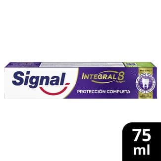 Pasta de dientes Integral 8 Actions protección completa pro-zinc con efecto prebiótico tubo 75 ml -