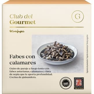 Fabes con calamares lata 420 g -