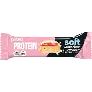 Barrita de proteínas Soft sabor chocolate blanco y fresa unidad 45 g -