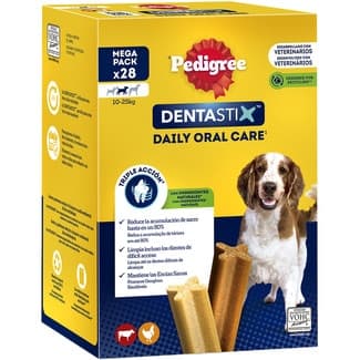 Dentastix snack dental para perros de tamaño mediano 28 unidades 25,7 g -