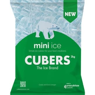 Hielo mini picado especial cocktail bolsa 2 kg -
