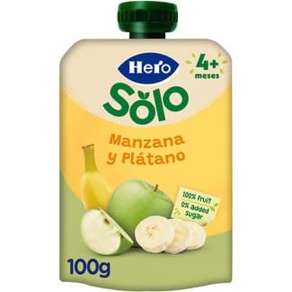 Bolsita de manzana y plátano sin gluten desde 4 meses 100 g -