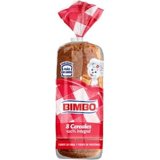 Pan de molde 100% integral 8 cereales bolsa 650 g -