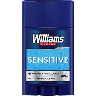 Expert desodorante Sensitive en stick 48h con aloe vera y 0% alcohol envase 50 ml -