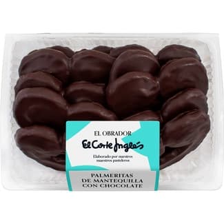 Palmeritas de mantequilla con chocolate 10 unidades bandeja 180 g -