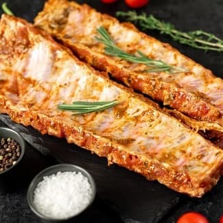 Costillas adobadas en tira de cerdo 50% Duroc -