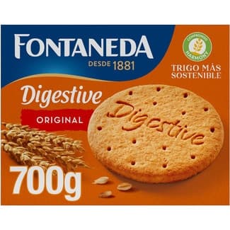 Digestive galletas de trigo Original caja 700 g -