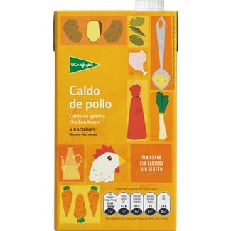 Caldo de pollo con aceite de oliva virgen extra sin gluten envase 1 l -
