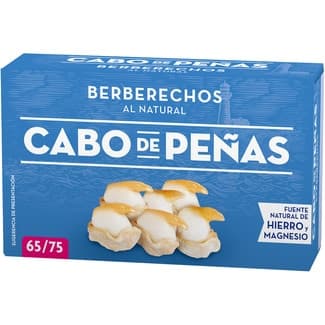 Berberechos al natural 65-75 piezas lata 63 g neto escurrido -