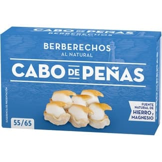 Berberechos al natural 55-65 piezas lata 63 g neto escurrido -