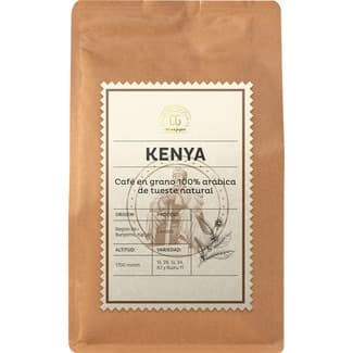 Café en grano 100% arábica de tueste natural origen Kenya envase 250 g -