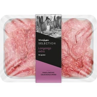 Longaniza extra finas lonchas colocadas a mano sin gluten envase 150 g -
