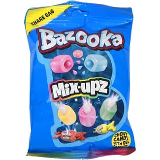 Caramelo masticable con gel ó polvo en su interior Mix-Upz bolsa 120 g -