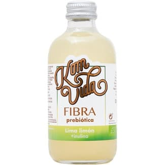 Organic kombucha con fibra prebiótica sabor lima limón con inulina botella 250 ml -