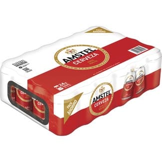 Cerveza rubia 100% Malta pack 24 latas 33 cl -
