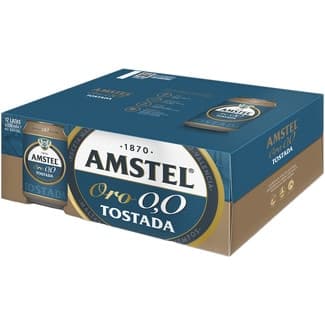Cerveza tostada sin alcohol pack 12 latas 33 cl -