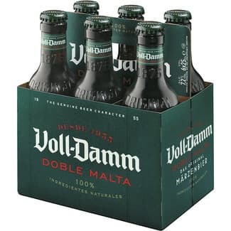 Cerveza rubia extra doble malta pack 6 botellas 25 cl -