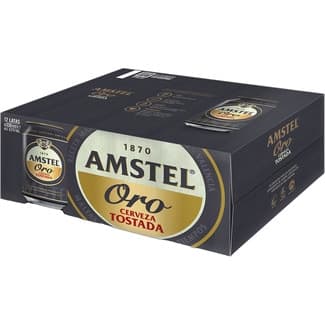 Cerveza tostada pack 12 latas 33 cl -