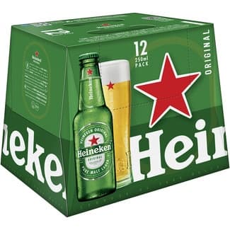 Cerveza rubia Lager holandesa pack 12 botellas 25 cl -