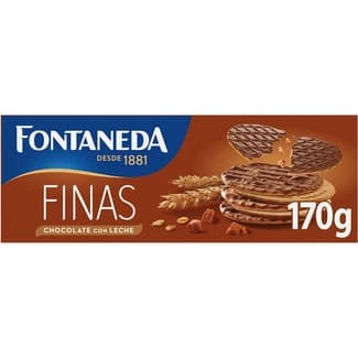 Digestive galletas finas con chocolate con leche estuche 170 g -