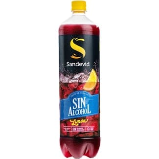 Tinto de verano limón sin alcohol botella 1,5 l -