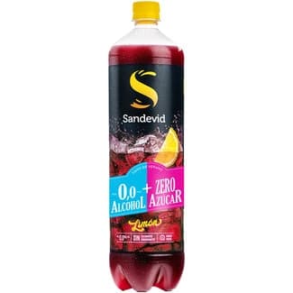 Tinto de verano limón 0% alcohol 0% azúcar botella 1,5 l -