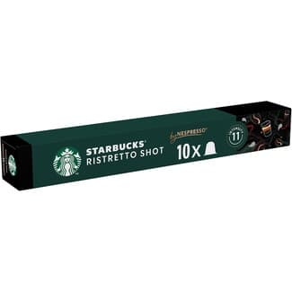 Café espresso intensidad 11 Ristretto Shot estuche 10 cápsulas compatibles con máquinas Nespresso -