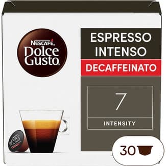 Café espresso descafeinado intenso de Colombia y Vietnam intensidad 7 estuche 30 cápsulas -