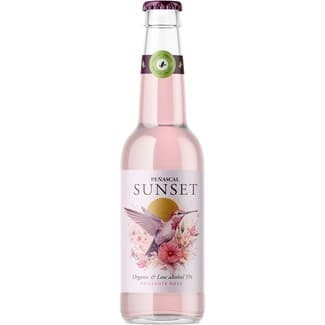 Vino rosado espumoso ecológico bajo en alcohol 5º botella 33 cl -