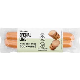 Salchichas 100% vegetales tipo Bockwurst envase 200 g -
