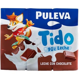 Batido Tido chocolate 90% de leche sin gluten pack 6 briks 200 ml -