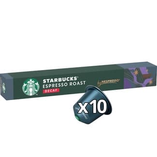 Café espresso descafeinado intensidad 11 estuche 10 cápsulas compatibles con máquinas Nespresso -