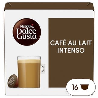 Café con leche intenso selección Robusta estuche 16 cápsulas -