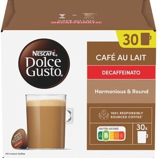 Café con leche Decaffeinato Selección robusta envase 30 cápsulas -
