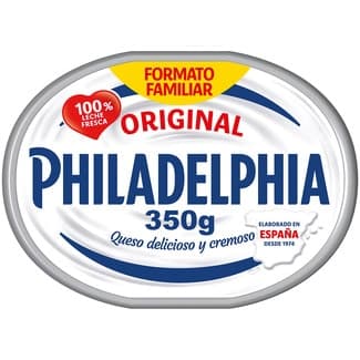 Queso de untar blanco original formato familiar tarrina 350 g -