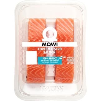 Salmón noruego corte Maestro descamado y sin espinas 2 unidades bandeja 230 g -