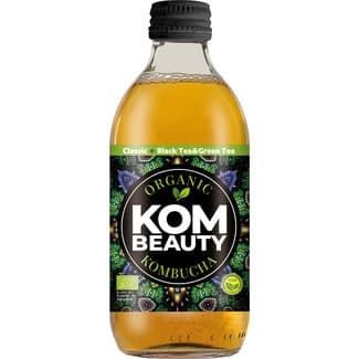 Kombucha ecológica con té negro y te verde botella 33 cl envase de vidrio -