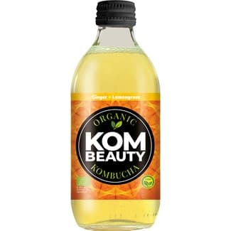 Kombucha ecológica con Ginger, té verde, jengibre y limón botella 33 cl envase de vidrio -