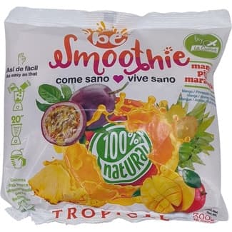 Smoothie mezcla de frutas antioxidantes mango, piña y maracuyá bolsa 300 g -